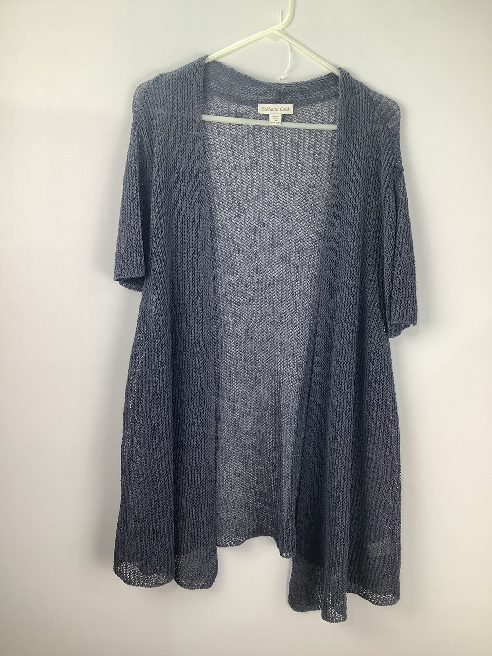 Coldwater Creek Women's Open-Front Knit Cardigan in‎ Slate size 3X 24/26